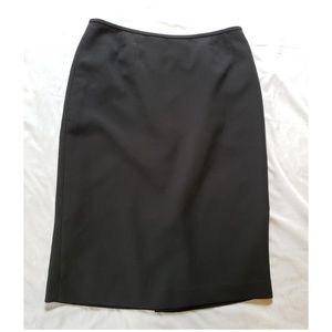 Solid Black Pencil Skirt